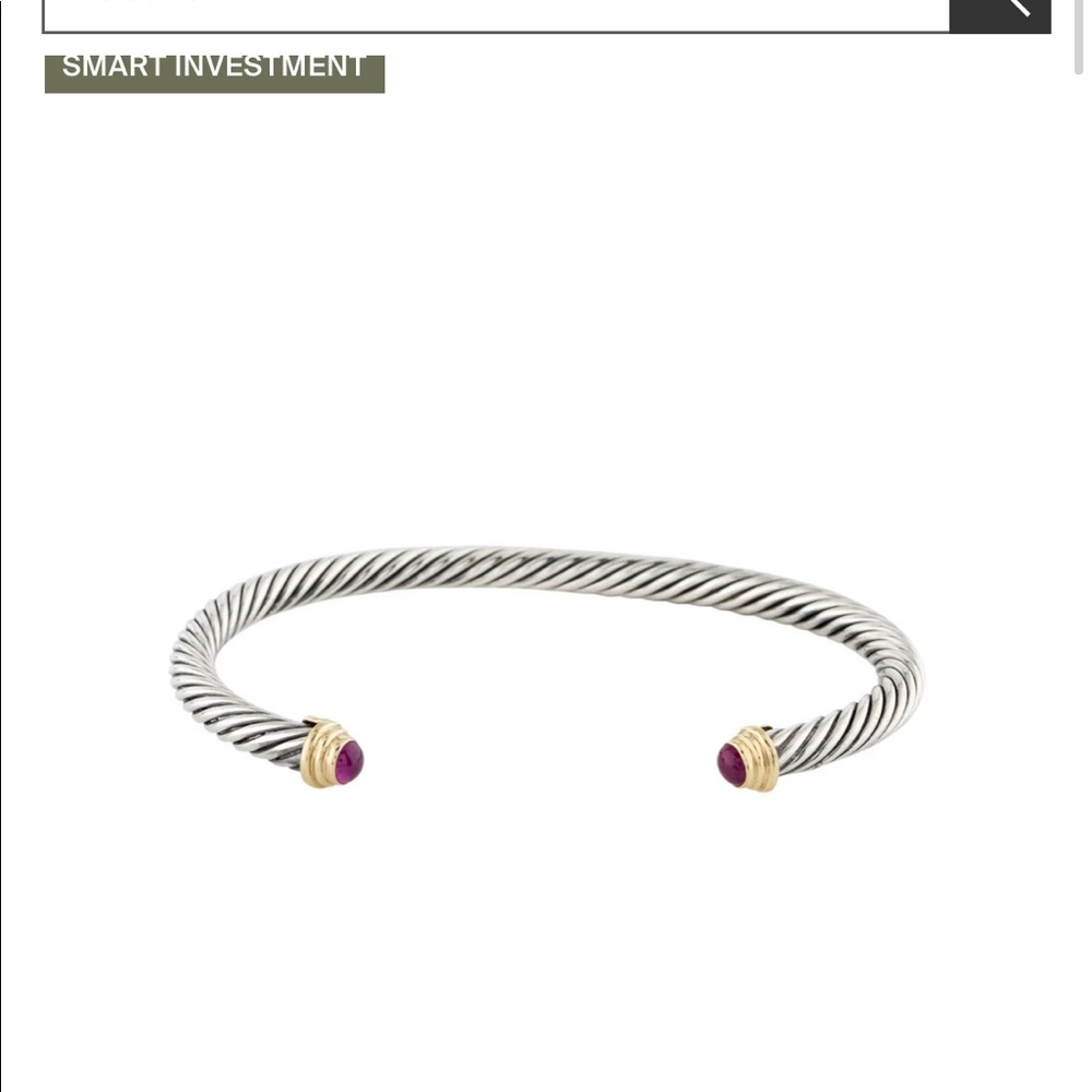 David Yurman ruby kids cable cuff - Picture 5 of 8